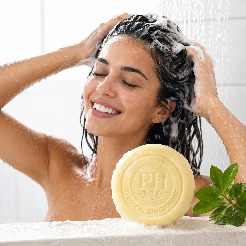 PH Design Organics Natural Shampoo Bar Aragon Oil Eco‎ Bar; White Citrus & Sage